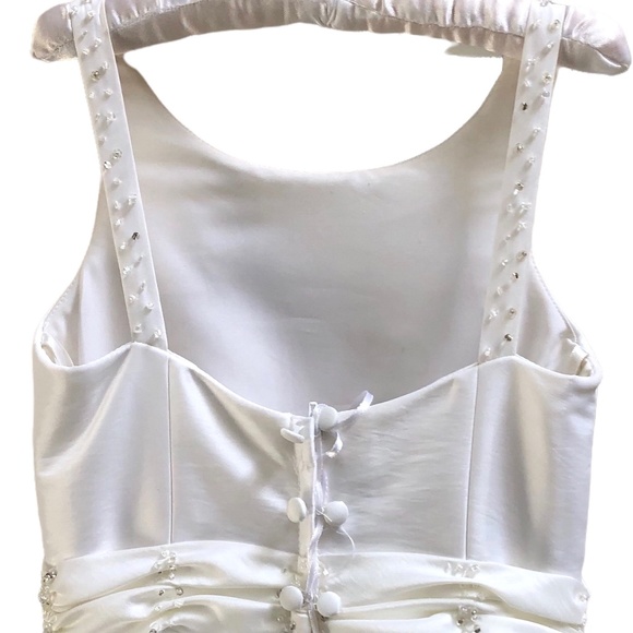 Designer Exquisite White Flower Girl Dress 3 - Picture 7 of 16